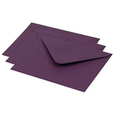 Clairefontaine sobre Pollen 12,5 x 13,8 cm 120 G paquete de 20, color cassis Clairefontaine sobre Pollen 12,5 x 13,8 cm 120 G paquete de 20, color cassis