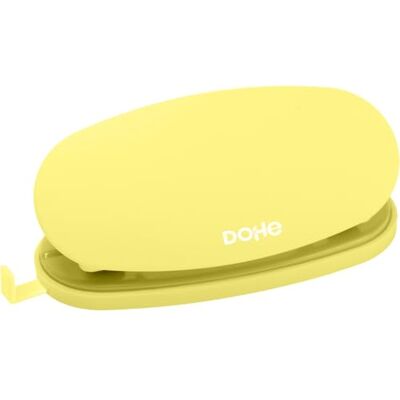 DOHE Perforadora de Papel Soft Touch 2 Agujeros con Distancia 80 mm, Capacidad 16 Folios, Tamaño Compacto 4x12,5x6 cm, Bandeja para Residuos, Guía para Regular Tamaño del Papel Amarillo DOHE Perforadora de Papel Soft Touch 2 Agujeros con Distancia 80 mm, Capacidad 16 Folios, Tamaño Compacto 4x12,5x6 cm, Bandeja para Residuos, Guía para Regular Tamaño del Papel Amarillo