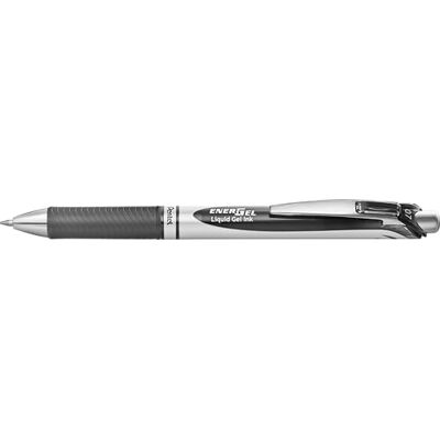 Pentel Roller Retráctil Energel de Color Negro, Pack de 12 Pentel Roller Retráctil Energel de Color Negro, Pack de 12