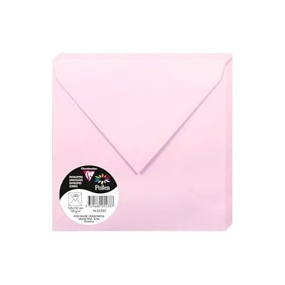 Clairefontaine 50023 C Pack de 20 sobres 16,50 x 16,50 x 0,10 cm, color rosa chicle 16,50 x 16,50 x 0,10 Clairefontaine 50023 C Pack de 20 sobres 16,50 x 16,50 x 0,10 cm, color rosa chicle 16,50 x 16,50 x 0,10