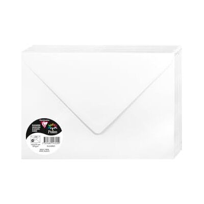 Clairefontaine Sobres (tamaño C5, 125 x 324 mm, 120 g, 20 unidades), color blanco Clairefontaine Sobres (tamaño C5, 125 x 324 mm, 120 g, 20 unidades), color blanco