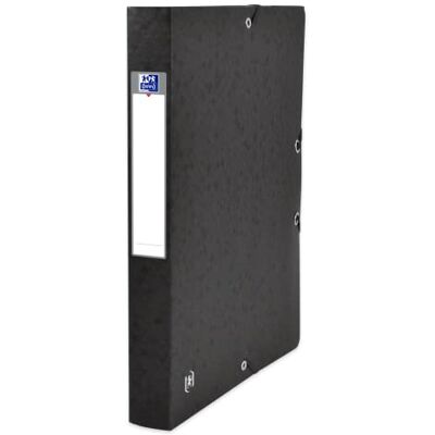 Oxford 400114360 Top File Caja de cartón extrafuerte (12 unidades, 390 g), color Negro 4 cm Rückenbreite Oxford 400114360 Top File Caja de cartón extrafuerte (12 unidades, 390 g), color Negro 4 cm Rückenbreite