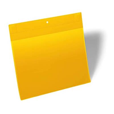 Durable Bolsa de Marcado Magnético Paisaje A4 Extra Fuerte, paquete de 10, amarillo Durable Bolsa de Marcado Magnético Paisaje A4 Extra Fuerte, paquete de 10, amarillo