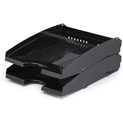 Durable Bandejas de cartas (Trend, para formato DIN A4 a C4, apilables) 6 piezas, negro Durable Bandejas de cartas (Trend, para formato DIN A4 a C4, apilables) 6 piezas, negro