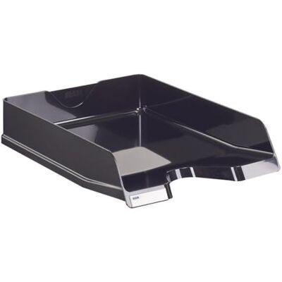 HAN Viva Bandeja para cartas (DIN A4/C4, apilable, con clip, brillante, 5 unidades), color negro 5er Pack HAN Viva Bandeja para cartas (DIN A4/C4, apilable, con clip, brillante, 5 unidades), color negro 5er Pack