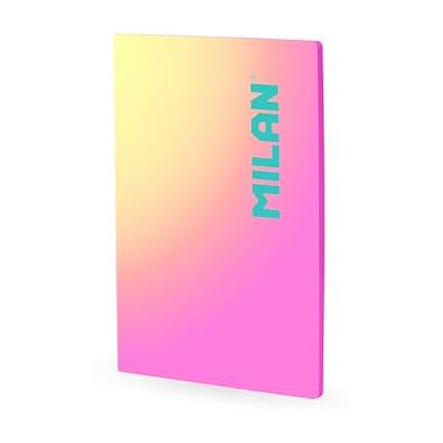 MILAN ® Libreta A4 encolada, papel a líneas, 48 hojas de 95 gr/m², colección Sunset, rosa MILAN ® Libreta A4 encolada, papel a líneas, 48 hojas de 95 gr/m², colección Sunset, rosa