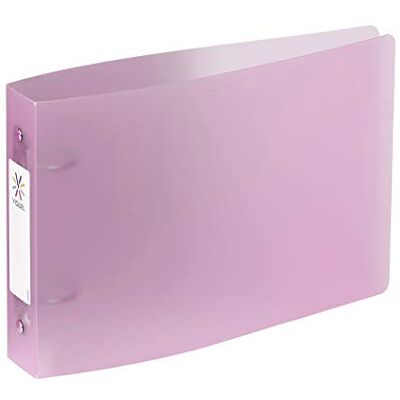 Viquel Bristol Archivador de tarjetas con etiquetas de identificación (2 anillas, tamaño A5 (25 x 16,5 cm), color morado Viquel Bristol Archivador de tarjetas con etiquetas de identificación (2 anillas, tamaño A5 (25 x 16,5 cm), color morado