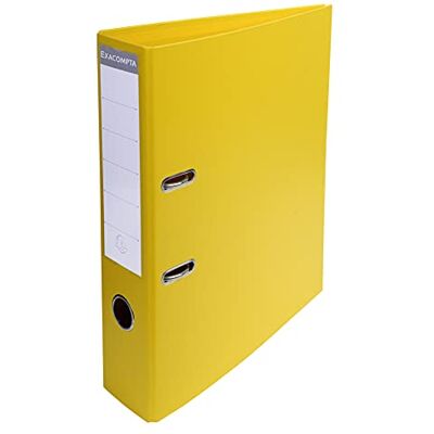 Exacompta Caja de 50 Archivadores de palanca de exportación A4 Entrega plana Lomo 70mm Mecánico 75mm Dimensiones externas: 32x29x7cm Formato para archivo A4 Color: Amarillo Exacompta Caja de 50 Archivadores de palanca de exportación A4 Entrega plana Lomo 70mm Mecánico 75mm Dimensiones externas: 32x29x7cm Formato para archivo A4 Color: Amarillo