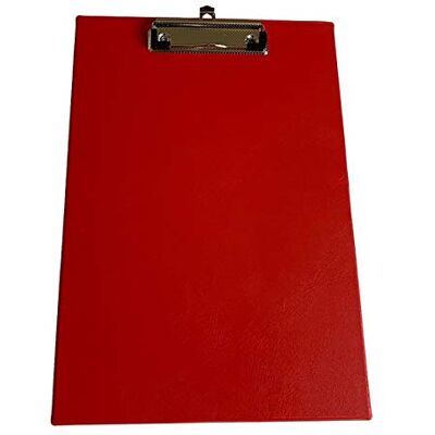 Janrax Portapapeles individual de PVC rojo A4 Janrax Portapapeles individual de PVC rojo A4