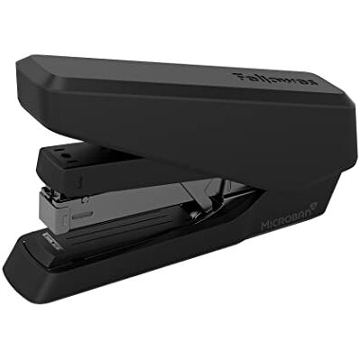 Fellowes Grapadora LX870 EasyPress, sin atascos, capacidad para 40 hojas, de carga completa, con protección antibacteriana, compatible con grapas de 24/6mm y 26/6mm, color negro Fellowes Grapadora LX870 EasyPress, sin atascos, capacidad para 40 hojas, de carga completa, con protección antibacteriana, compatible con grapas de 24/6mm y 26/6mm, color negro