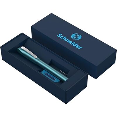 Schneider Ceod Shiny Juego de bolígrafos roller (incluye estuche de cartón, cartuchos de tinta estándar, para diestros y zurdos), color azul Schneider Ceod Shiny Juego de bolígrafos roller (incluye estuche de cartón, cartuchos de tinta estándar, para diestros y zurdos), color azul