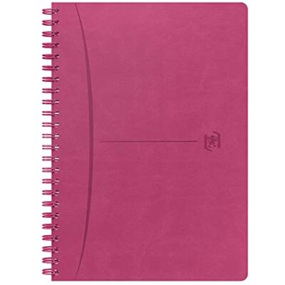 Oxford Cuaderno de firma A5 pequeños azulejos 5 mm Margé 160 páginas encuadernación íntegra cubierta de piel sintética fucsia Oxford Cuaderno de firma A5 pequeños azulejos 5 mm Margé 160 páginas encuadernación íntegra cubierta de piel sintética fucsia