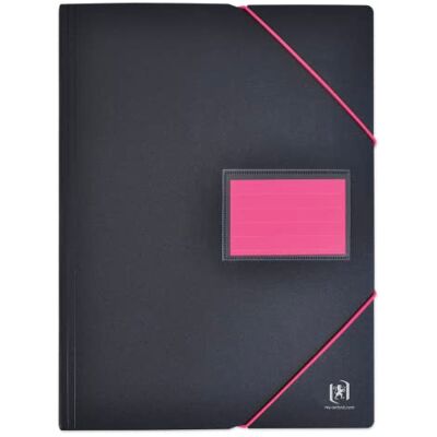 Oxford Protège-Documents Students A4 120 vues / 60 Pochettes Couverture Polypro Bicolore Noir/Rose Oxford Protège-Documents Students A4 120 vues / 60 Pochettes Couverture Polypro Bicolore Noir/Rose