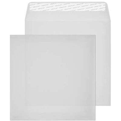 Blake Creativo Color 220 x 220 mm Monedero Plaza Pelar y Sello del sobre blanco traslúcido (paquete de 250) Blake Creativo Color 220 x 220 mm Monedero Plaza Pelar y Sello del sobre blanco traslúcido (paquete de 250)