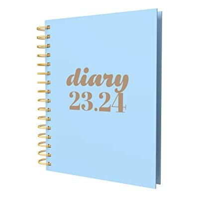 Collins Debden Debden Scandi Agenda académica 2023-24, A5, día por página, planificador de medio año, diario escolar, universitario o universitario, agosto de 2023 a agosto de 2024, color azul, Collins Debden Debden Scandi Agenda académica 2023-24, A5, día por página, planificador de medio año, diario escolar, universitario o universitario, agosto de 2023 a agosto de 2024, color azul,