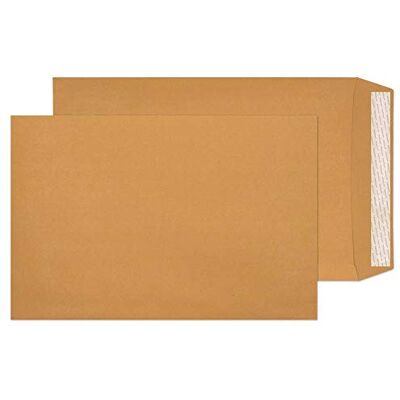 Blake Avant Garde sobres rígidos 15" x 10" (38.1 x 25.4cm) 250 unidades papel de 130 GSM sobres manilla con tira autoadhesiva resistentes marrones modelo Blake Avant Garde sobres rígidos 15" x 10" (38.1 x 25.4cm) 250 unidades papel de 130 GSM sobres manilla con tira autoadhesiva resistentes marrones modelo