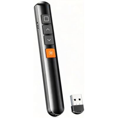 zoerbufan Mando para Presentaciones PowerPoint 2,4 GHz Presentador inalámbrico con receptor USB para PC, Mac, reuniones, clases y oficina zoerbufan Mando para Presentaciones PowerPoint 2,4 GHz Presentador inalámbrico con receptor USB para PC, Mac, reuniones, clases y oficina