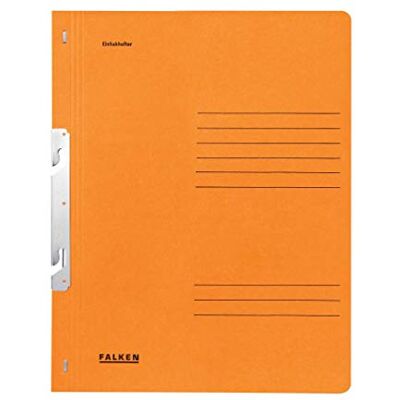 FALKEN Original Archivador de 50 unidades, fabricado en Alemania, cartón reciclado con tapa completa y cuaderno para grapadora DIN A4, color naranja FALKEN Original Archivador de 50 unidades, fabricado en Alemania, cartón reciclado con tapa completa y cuaderno para grapadora DIN A4, color naranja