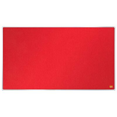 Nobo Tablero Panorámico de Fieltro, 710 x 400mm, Marco Fino, Sistema de Instalación InvisaMount, Impression Pro, Rojo, Nobo Tablero Panorámico de Fieltro, 710 x 400mm, Marco Fino, Sistema de Instalación InvisaMount, Impression Pro, Rojo,