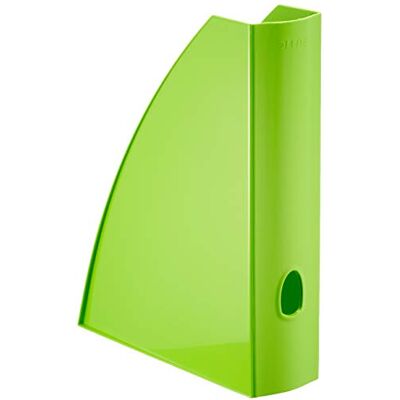 Leitz WOW Archivador de pie (tamaño A4, 6 unidades, para guardar documentos y revistas, con orificio para asa), color verde Leitz WOW Archivador de pie (tamaño A4, 6 unidades, para guardar documentos y revistas, con orificio para asa), color verde