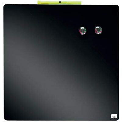 Nobo Pizarra Magnética Pequeña de Color, Sin Marco, Borrado en Seco, Fácil de Limpiar, Aptas Para Uso En Pared, Casa y Oficina, 360 x 360 mm, Negro, 1903774 Nobo Pizarra Magnética Pequeña de Color, Sin Marco, Borrado en Seco, Fácil de Limpiar, Aptas Para Uso En Pared, Casa y Oficina, 360 x 360 mm, Negro, 1903774