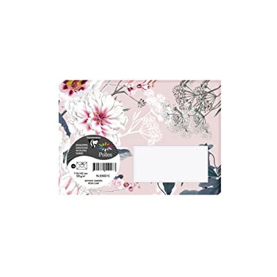 Clairefontaine , Paquete de 20 sobres impresos engomados, Tamaño C6 11, 4 x 16, 2 cm, 120 g, Color rosa claro, Tema Botánico Garden, Invitación para eventos y correspondencia, Gama Polen Clairefontaine , Paquete de 20 sobres impresos engomados, Tamaño C6 11, 4 x 16, 2 cm, 120 g, Color rosa claro, Tema Botánico Garden, Invitación para eventos y correspondencia, Gama Polen