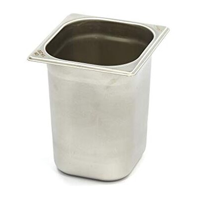 Maxima Recipiente Gastronorm de acero inoxidable 1/6GN 200 mm 176 x 162 mm Maxima Recipiente Gastronorm de acero inoxidable 1/6GN 200 mm 176 x 162 mm