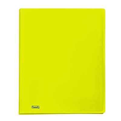 Favorit Carpeta con 60 sobres de color neón, tamaño interior, 22 x 30 cm, color amarillo fluorescente Favorit Carpeta con 60 sobres de color neón, tamaño interior, 22 x 30 cm, color amarillo fluorescente