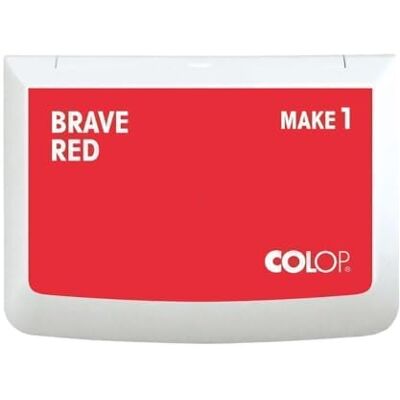 COLOP Cojín de sello MAKE 1 brave rojo, 50 x 90 mm COLOP Cojín de sello MAKE 1 brave rojo, 50 x 90 mm