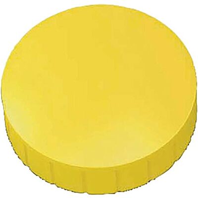 MAUL MTS Magnete Juego de 10 imanes redondos (plástico irrompible, fuerza de sujeción de 2, 5 kg, 38 x 15, 5 mm), color amarillo MAUL MTS Magnete Juego de 10 imanes redondos (plástico irrompible, fuerza de sujeción de 2, 5 kg, 38 x 15, 5 mm), color amarillo