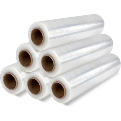 OFITURIA Film Transparente para Embalar, Plastico Cubretodo para Mudanzas, Film Adhesivo Protector, Film Embalaje para Cubrir Muebles, Cajas Carton Mudanza y Objetos (6 unds) OFITURIA Film Transparente para Embalar, Plastico Cubretodo para Mudanzas, Film Adhesivo Protector, Film Embalaje para Cubrir Muebles, Cajas Carton Mudanza y Objetos (6 unds)