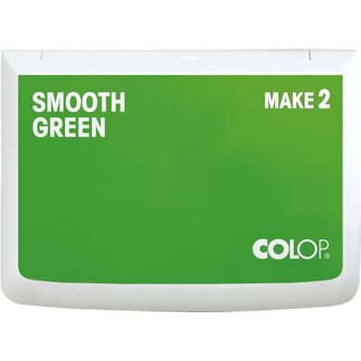 COLOP Tampón de tinta MAKE 2 suave verde 70 x 110 mm, cojín para sellos manuales tradicionales y sellos creativos COLOP Tampón de tinta MAKE 2 suave verde 70 x 110 mm, cojín para sellos manuales tradicionales y sellos creativos