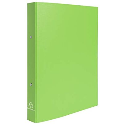 Exacompta Caja de 20 tapas de PP rígido 2 anillas redondas de 30 mm de diámetro Lomo de 40 mm Dimensiones externas: 32 x 26 cm Formato para archivo A4 Color: verde anís Exacompta Caja de 20 tapas de PP rígido 2 anillas redondas de 30 mm de diámetro Lomo de 40 mm Dimensiones externas: 32 x 26 cm Formato para archivo A4 Color: verde anís