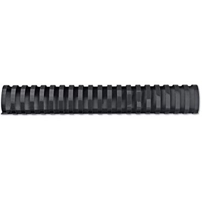 GBC Canutillo plástico DIN A4 21 anillas 32 mm ovalados (caja 50) color negro GBC Canutillo plástico DIN A4 21 anillas 32 mm ovalados (caja 50) color negro