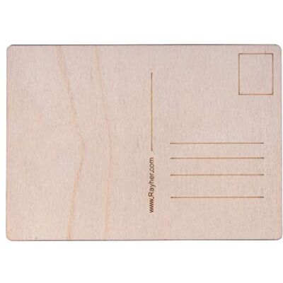 Rayher Pack de 26 postales de madera, al natural, 14.8 x 10.5 x 0.3 cm Rayher Pack de 26 postales de madera, al natural, 14.8 x 10.5 x 0.3 cm