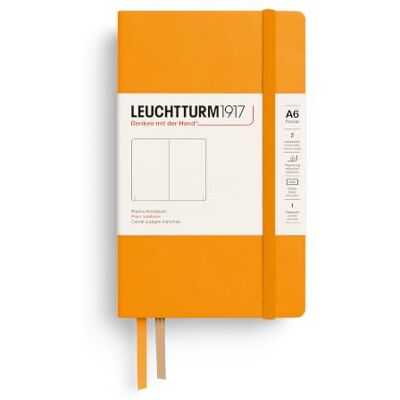 LEUCHTTURM1917 Cuaderno Pocket A6, Tapa dura, Rising Sun, Liso, Sin rayas 187 páginas numeradas, índice, 148 g, papel 80 g/m², color crema LEUCHTTURM1917 Cuaderno Pocket A6, Tapa dura, Rising Sun, Liso, Sin rayas 187 páginas numeradas, índice, 148 g, papel 80 g/m², color crema