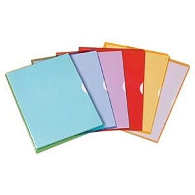 Oxford Elba DIN A4 Paquete de 10 fundas perforadas, rojo Oxford Elba DIN A4 Paquete de 10 fundas perforadas, rojo