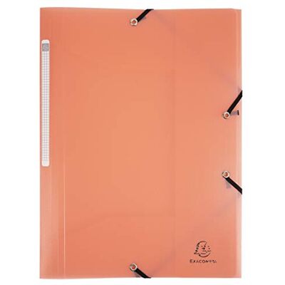 Exacompta Ref. 55177E Cartón de 25 camisas elásticas con 3 solapas de polipropileno dimensiones 24 x 32 cm para formato A4 Chromaline Pastel color coral Exacompta Ref. 55177E Cartón de 25 camisas elásticas con 3 solapas de polipropileno dimensiones 24 x 32 cm para formato A4 Chromaline Pastel color coral