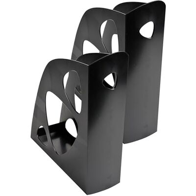 Exacompta Ref. Juego de 2 revisteros ECOMAG Ecoblack, revistero económico, catálogos, revistas, almacenamiento para documentos A4 y A4+ Ancho 7,7 cm Negro Exacompta Ref. Juego de 2 revisteros ECOMAG Ecoblack, revistero económico, catálogos, revistas, almacenamiento para documentos A4 y A4+ Ancho 7,7 cm Negro