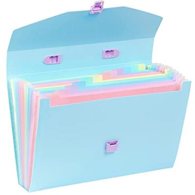 Viquel – Clasificador de Valisette A4 con 12 compartimentos Azul Viquel – Clasificador de Valisette A4 con 12 compartimentos Azul