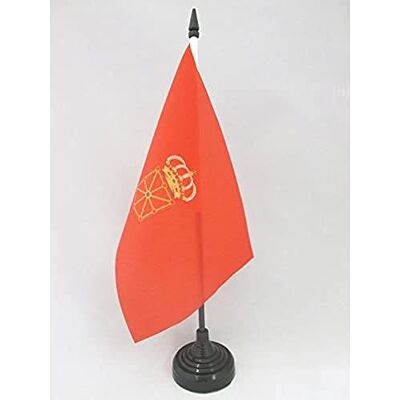 AZ FLAG Bandera de Mesa Comunidad Foral de Navarra 21x14 cm Base Plástico Uso interior Bandera de escritorio acabado cosido y bordes reforzados con mástil de plástico y base de plástico AZ FLAG Bandera de Mesa Comunidad Foral de Navarra 21x14 cm Base Plástico Uso interior Bandera de escritorio acabado cosido y bordes reforzados con mástil de plástico y base de plástico