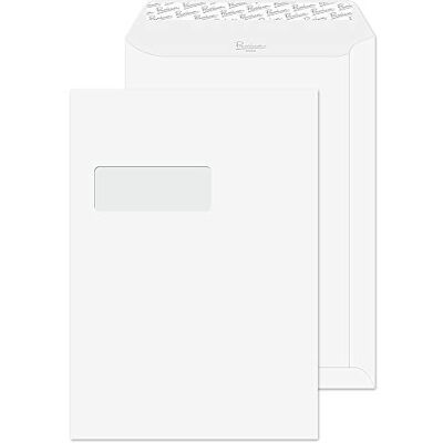 Blake Premium Business sobres C4 con ventana (32.4 x 22.9 cm) 250 unidades papel de 120gr certifcado FSC sobres con tira autoadhesiva de oficina blancos modelo Blake Premium Business sobres C4 con ventana (32.4 x 22.9 cm) 250 unidades papel de 120gr certifcado FSC sobres con tira autoadhesiva de oficina blancos modelo