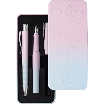 Faber-Castell Set de escritura Poly Pen Blushing Sky, de 2 piezas Faber-Castell Set de escritura Poly Pen Blushing Sky, de 2 piezas