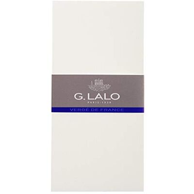 Clairefontaine Lalo – Una bolsa de 25 Sobres de 10,3x21,3 cm 300 g de papel verjado de Francia, color blanco Clairefontaine Lalo – Una bolsa de 25 Sobres de 10,3x21,3 cm 300 g de papel verjado de Francia, color blanco