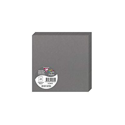 Clairefontaine 2893 C Pollen Pack de 25 Sobres dípticas 13,5 X 13,5 cm gris acero Clairefontaine 2893 C Pollen Pack de 25 Sobres dípticas 13,5 X 13,5 cm gris acero