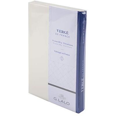 Clairefontaine G. Lalo Verge de France Sobres y sobres, color blanco Clairefontaine G. Lalo Verge de France Sobres y sobres, color blanco