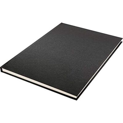 Kangaro Cuaderno de notas (A4, tapa de lino, 80 hojas, 140 g), color blanco crema Kangaro Cuaderno de notas (A4, tapa de lino, 80 hojas, 140 g), color blanco crema