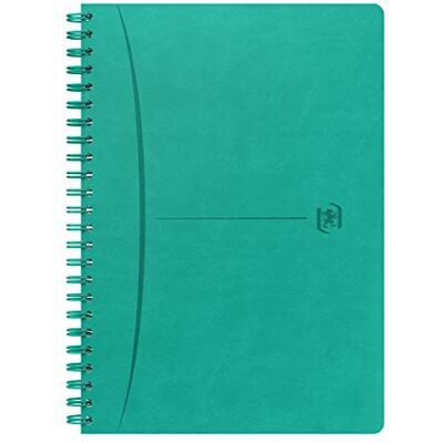 Oxford Signature Cuaderno (A5, cuadriculado pequeño, 5 mm, 160 páginas, encuadernación completa, piel sintética), color turquesa Oxford Signature Cuaderno (A5, cuadriculado pequeño, 5 mm, 160 páginas, encuadernación completa, piel sintética), color turquesa