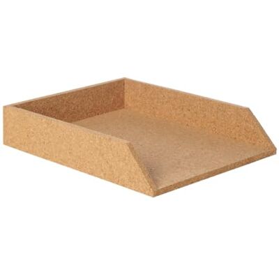 Bi-Office Archivo de notas de corcho horizontal, 25 x 31.5 x 6 cm, color natural Bi-Office Archivo de notas de corcho horizontal, 25 x 31.5 x 6 cm, color natural