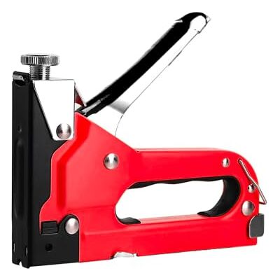 Avilia Clavadora manual con 600 grapas 3 en 1 ideal para bricolaje y profesionales – Puntero con gancho de seguridad, ajuste rápido de la profuidad y chinchetas de repuesto, 23 x 14 x 3,5 cm Avilia Clavadora manual con 600 grapas 3 en 1 ideal para bricolaje y profesionales – Puntero con gancho de seguridad, ajuste rápido de la profuidad y chinchetas de repuesto, 23 x 14 x 3,5 cm